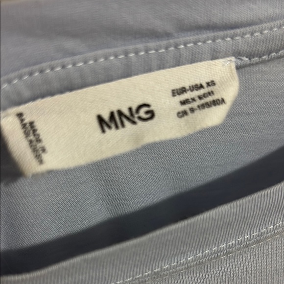 Mango Classic Blue Women's Top Size US XS - Picture 4 of 4